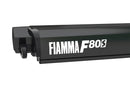 Fiamma F80S Roof Mount 13'2" (4.0m)  Deep Black case, grey fabric