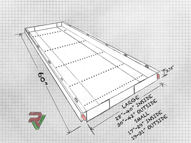 Wave Adjustable Slide Out Tray 60" Deep - Radio Vans