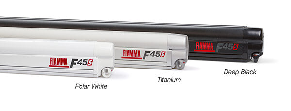 Fiamma F45S Wall (Rack) Mount 13'1" (4.0m)  Deep Titanium case, grey fabric **SALE**