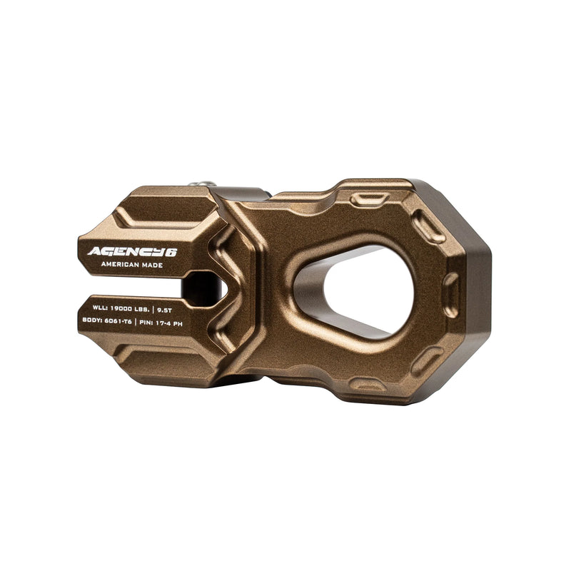 Agency 6 Billet Winch Shackle  **FREE SHIPPING**