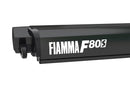 Fiamma F80S Roof Mount 10'7" (3.2m)  Deep Black case, grey fabric