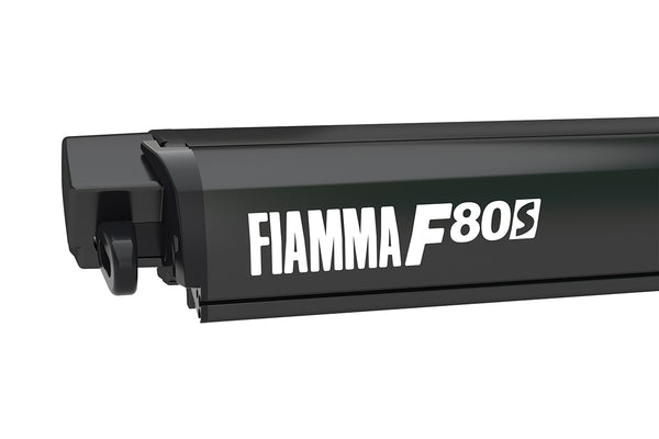 Fiamma F80S Roof Mount 13'2" (4.0m)  Deep Black case, grey fabric  ** New Transit Option**
